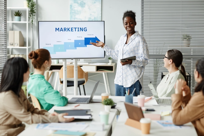 group-of-budinesswomen-having-presentation-at-offi-2025-03-06-05-39-49-utc Expert Opinion: Why Should I Choose Leads First for Learning SEO